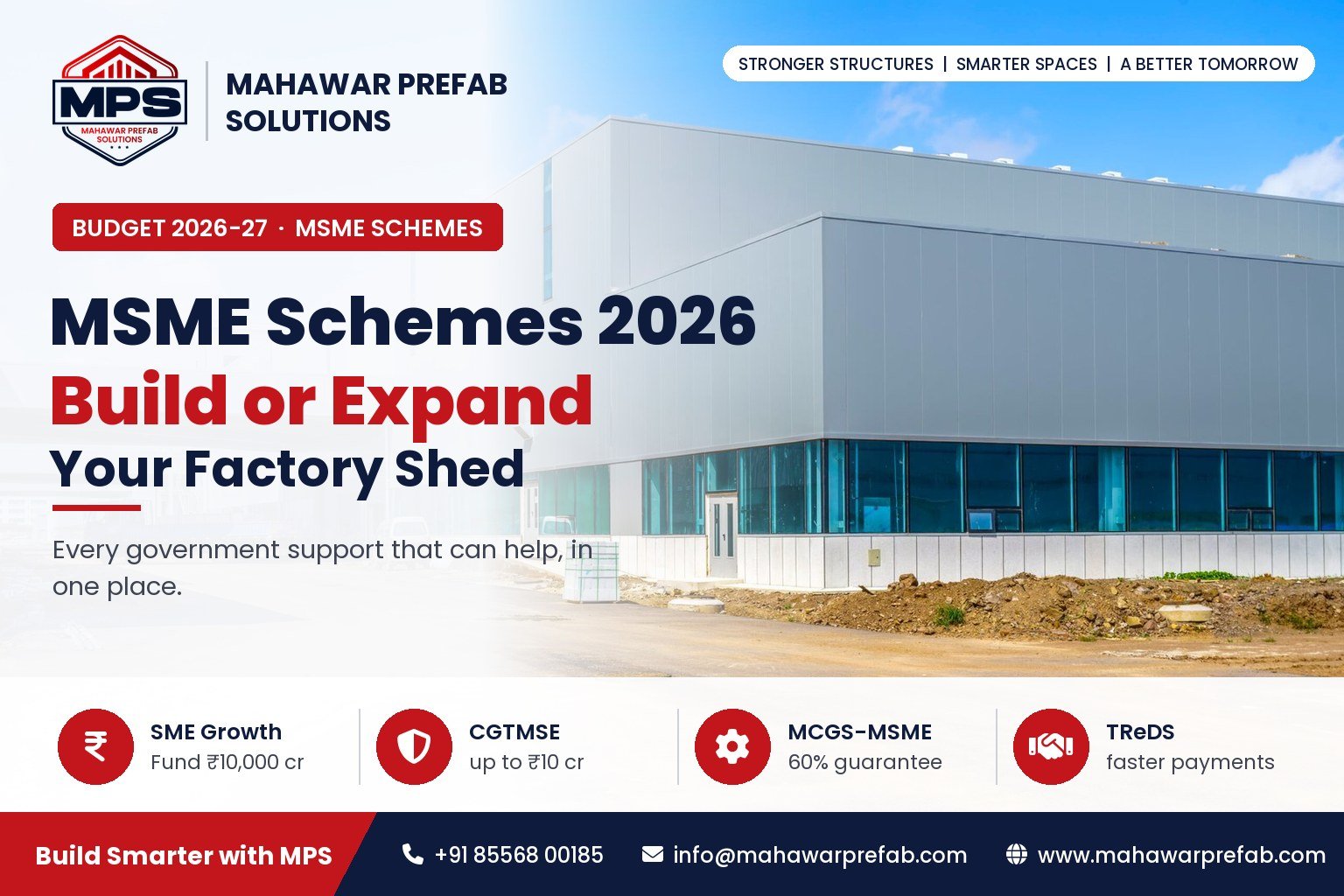 MSME Schemes 2026: Government Support for Your Factory Shed