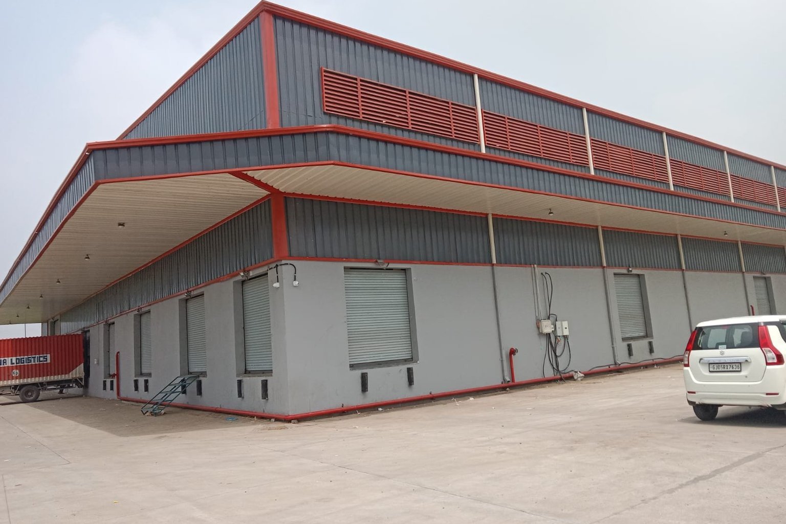 PEB warehouse built by Mahawar Prefab Solutions