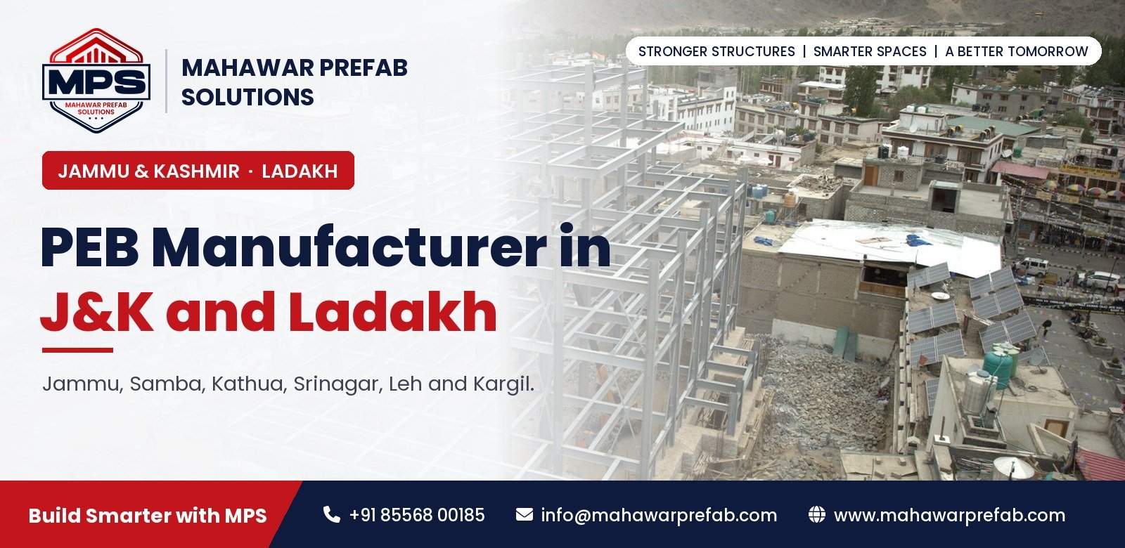PEB manufacturer in Jammu & Kashmir and Ladakh - Mahawar Prefab Solutions