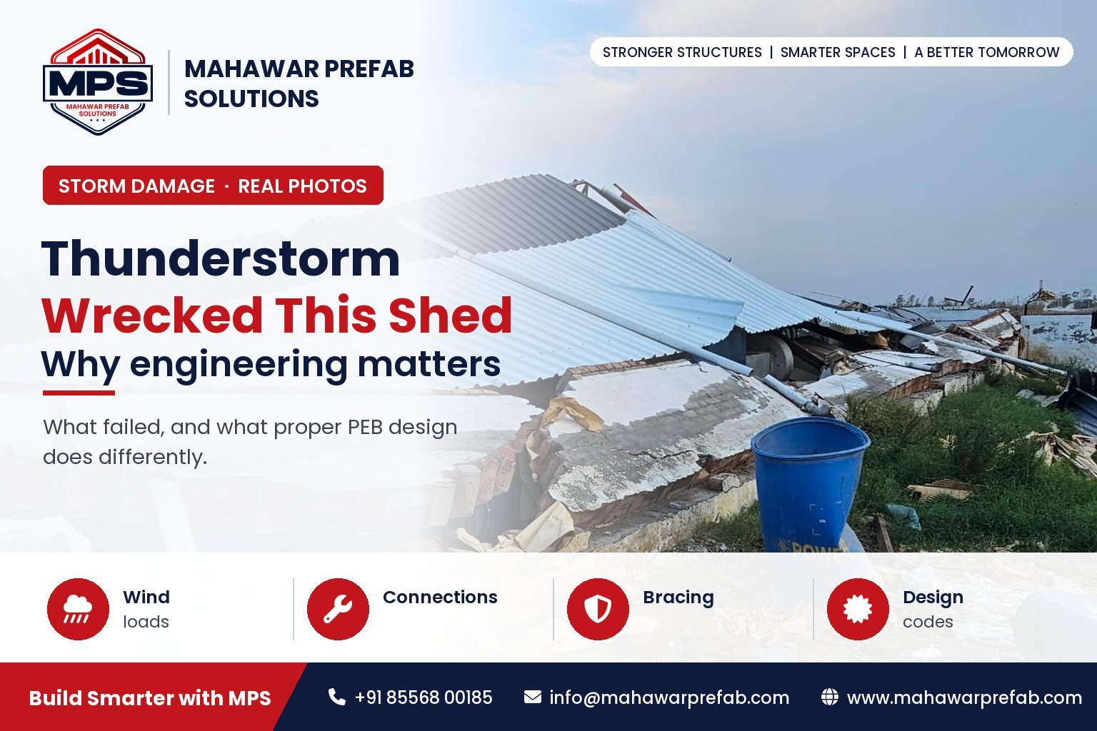 Thunderstorm Destroyed This Building—Here’s Why Proper PEB Engineering Matters