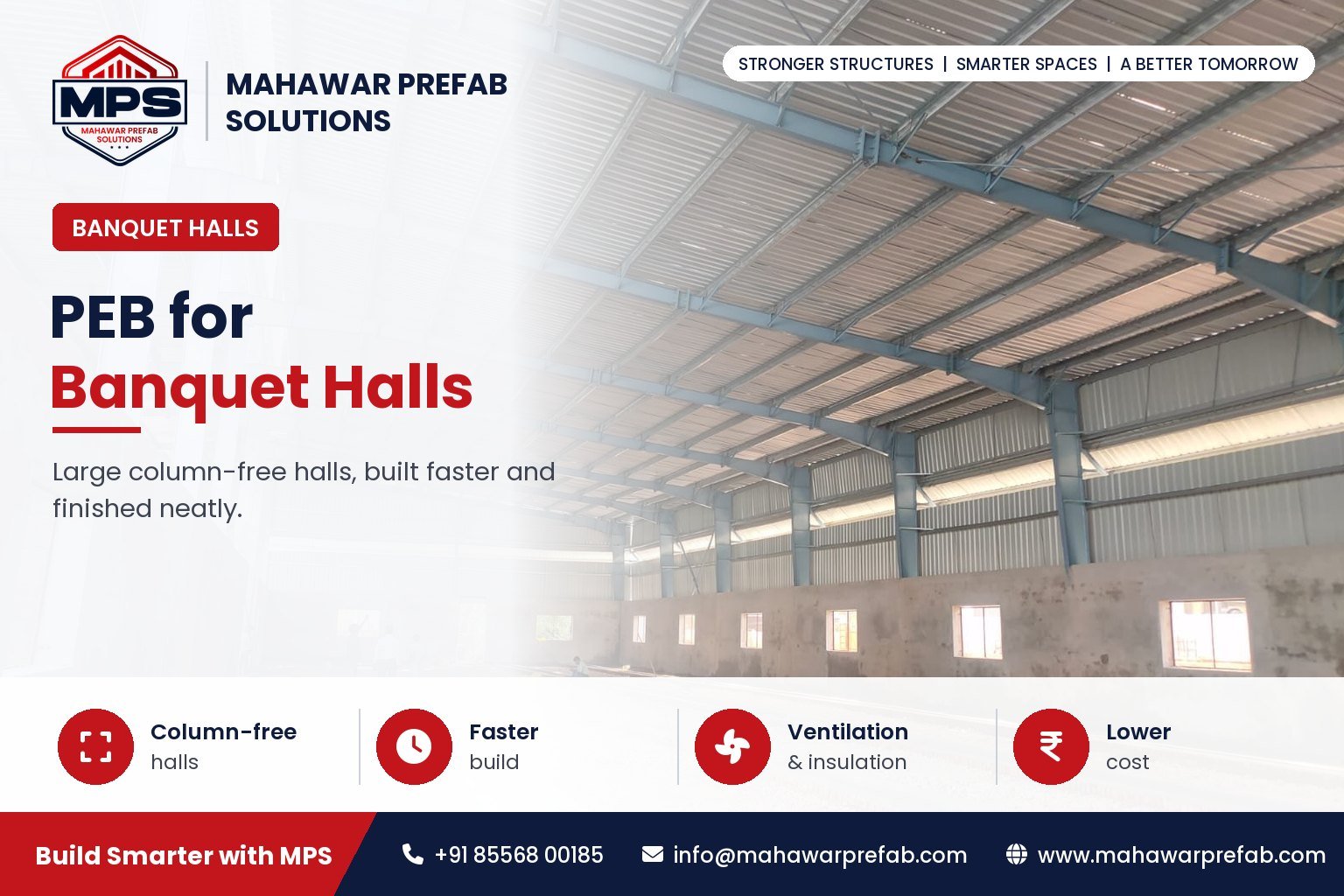Why You Should Choose PEB for Banquet Hall | Mahawar Prefab Solutions